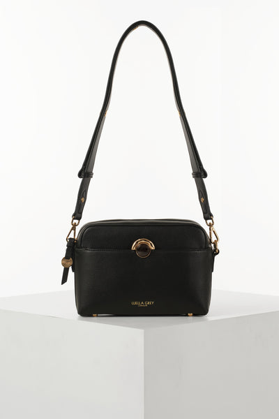 Sian Black Camera Crossbody