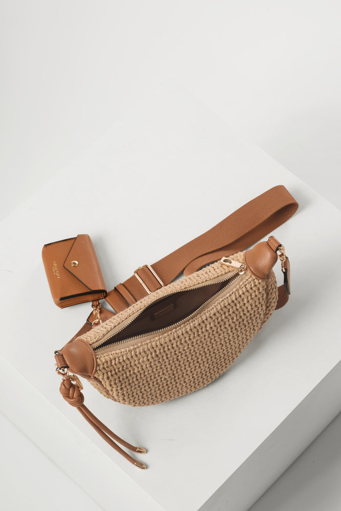 Lolly Raffia Sling Bag