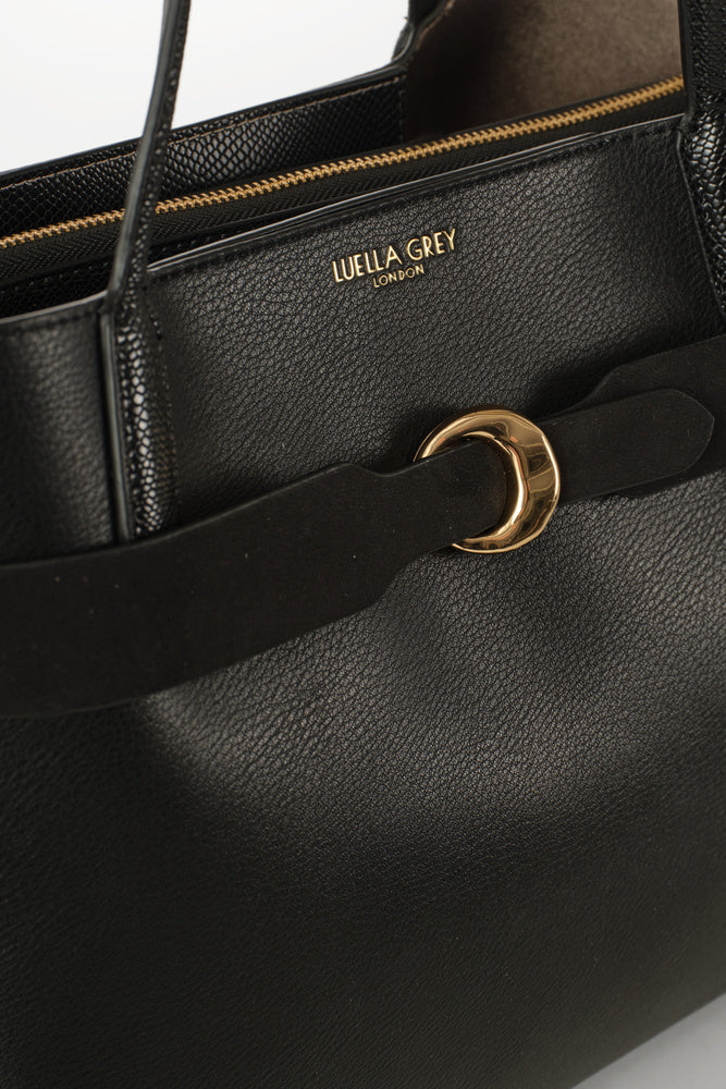 Connie Black Laptop Tote