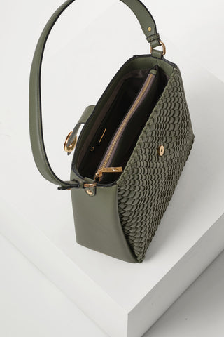 Flora Khaki Weave Hobo