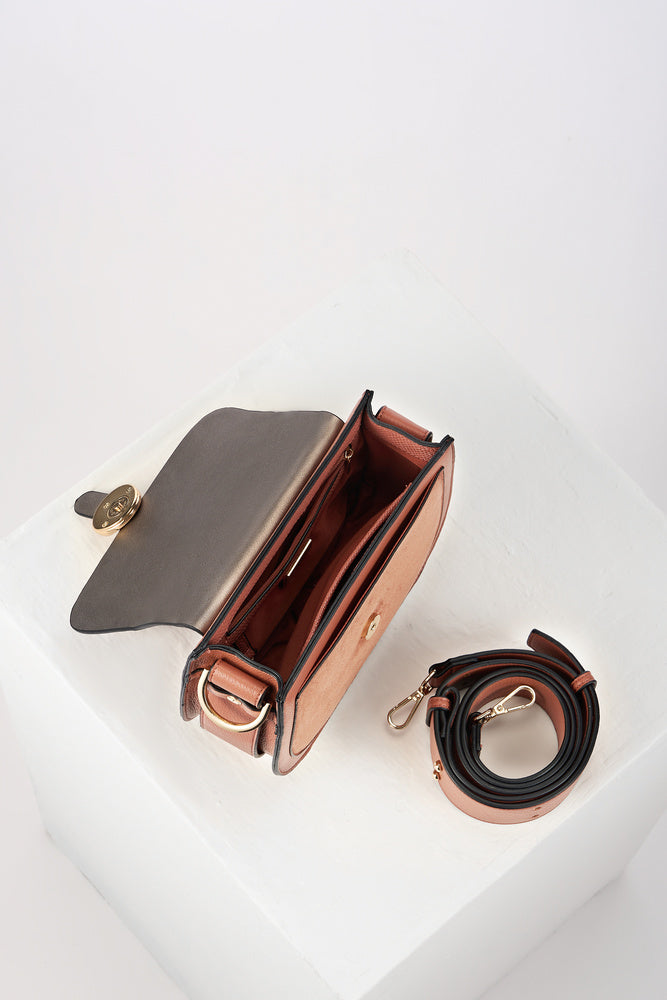 Venetia Tuscan Blush Saddle Crossbody