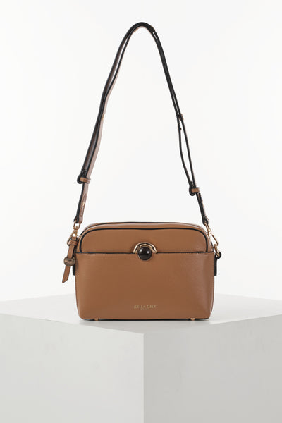 Sian Camel Camera Crossbody