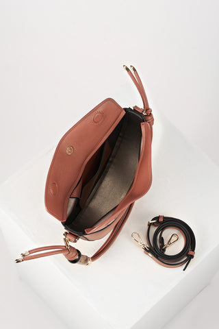 Cora Tuscan Blush Saddle Crossbody