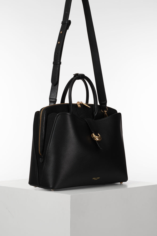 Carlotta Black Laptop Tote