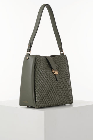 Flora Khaki Weave Hobo