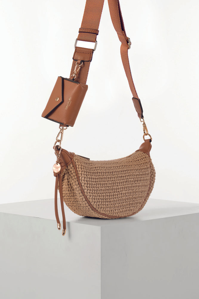 Lolly Raffia Sling Bag