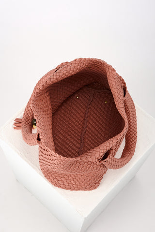 Saskia Tuscan Blush Large Woven Tote