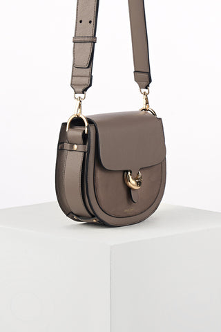 Venetia Peat Saddle Crossbody