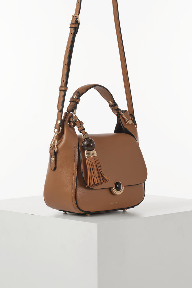 Diana Camel Top Handle Crossbody