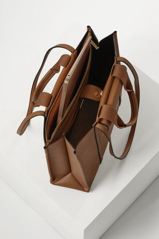 Darcy Camel Laptop Tote