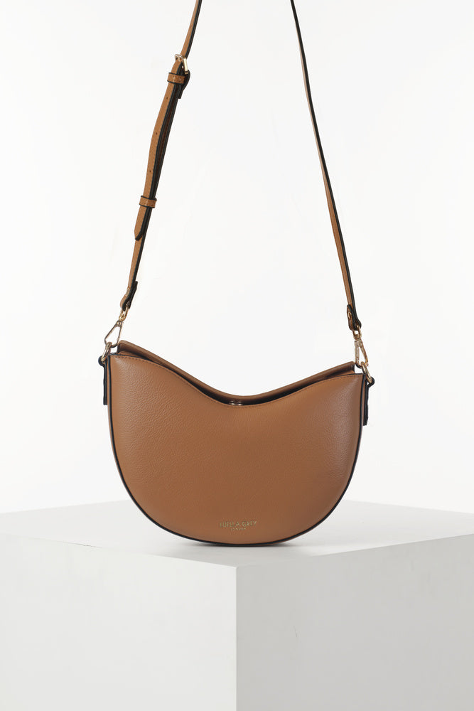 Cora Camel Saddle Crossbody