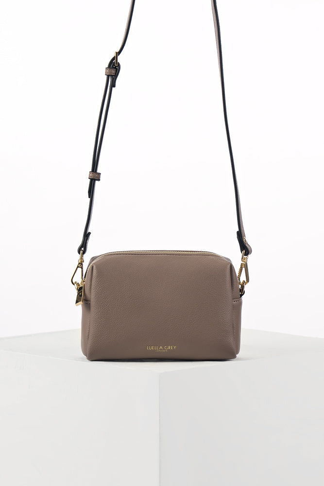 Suky Peat Medium Woven Crossbody