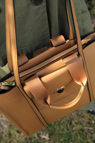 Darcy Camel Laptop Tote