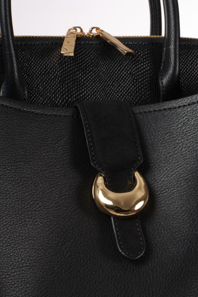 Carlotta Black Laptop Tote