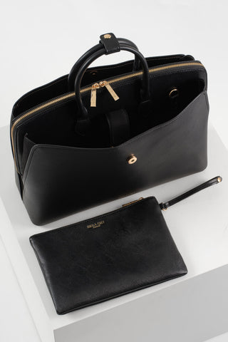 Carlotta Black Laptop Tote