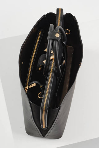Carlotta Black Laptop Tote