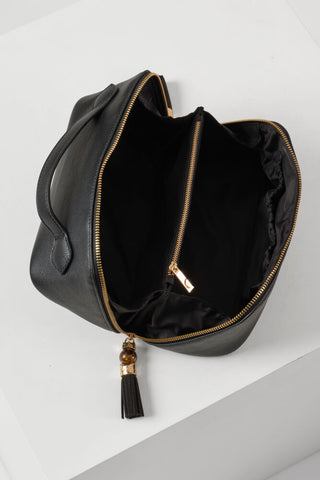 Carmel Black Make Up Pouch
