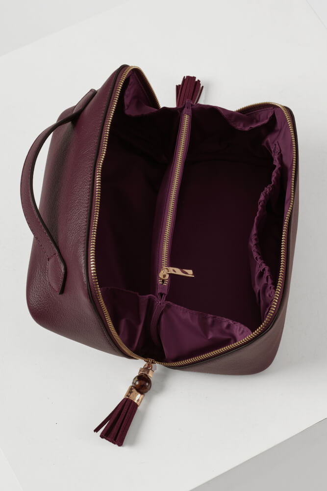 Carmel Cherry Make Up Pouch