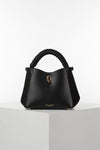 Catherine Black Woven Handle Crossbody