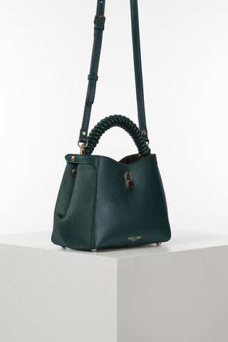 Catherine Peacock Woven Handle Crossbody