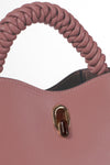 Catherine Pecan Woven Handle Crossbody