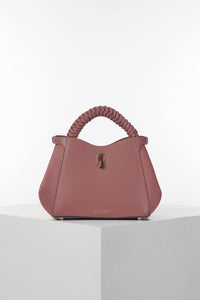 Catherine Pecan Woven Handle Crossbody