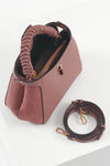 Catherine Pecan Woven Handle Crossbody