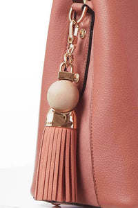 Demi Posy Beaded Handle Crossbody Tote