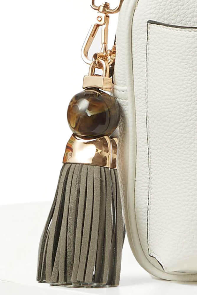 Elise White Portrait Camera Crossbody