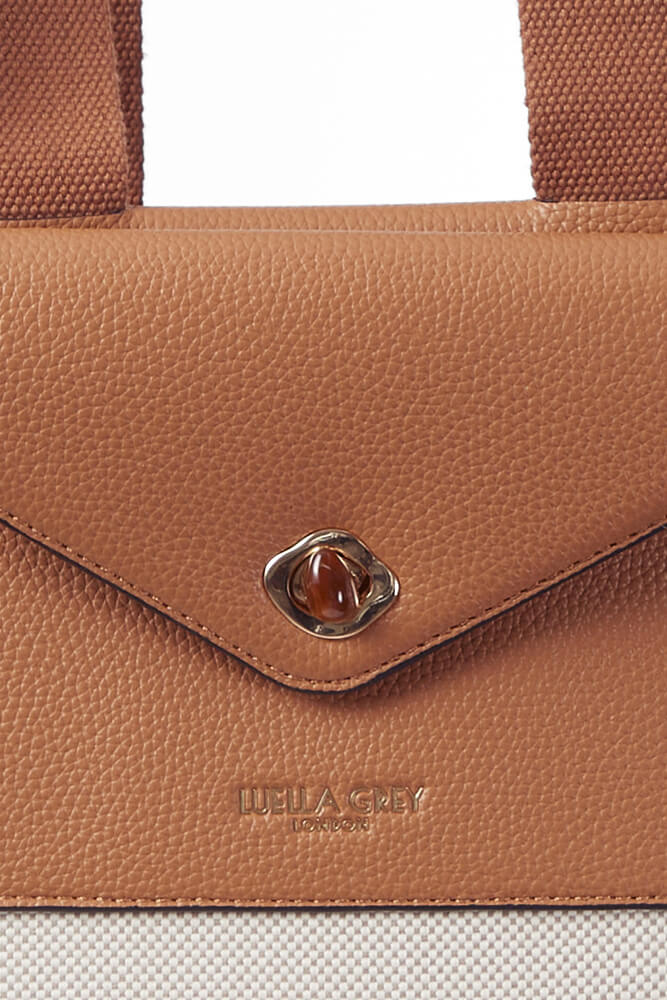 Giselle Camel Laptop Tote