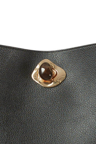 Henri Black Hobo Tote