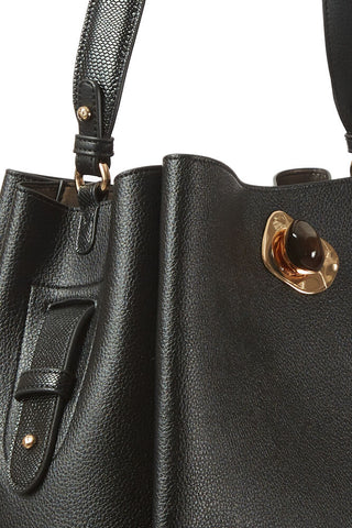 Henri Black Hobo Tote