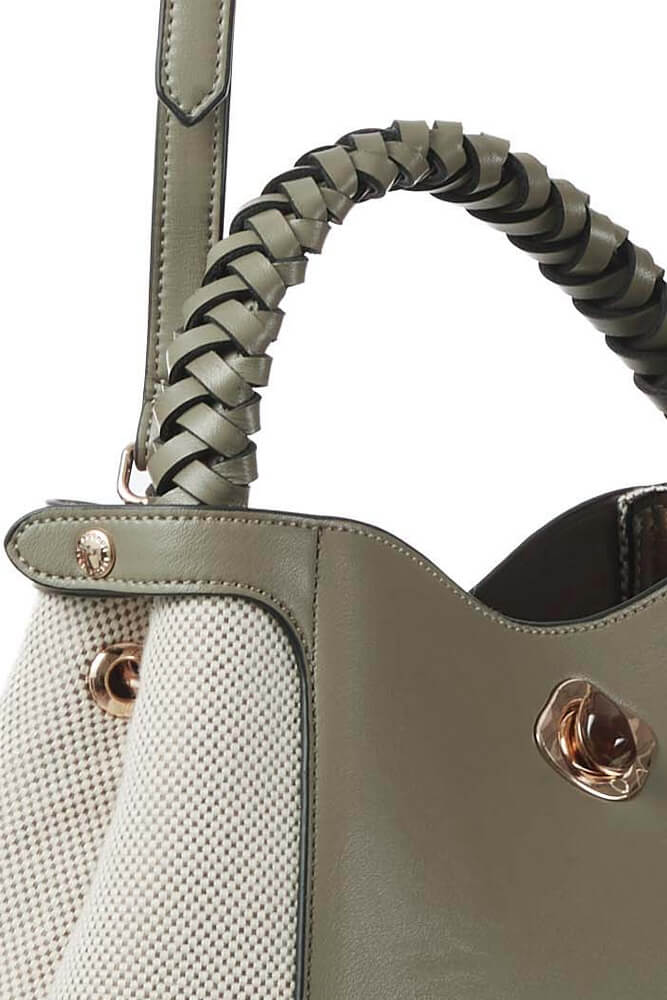 Kate Sage Woven Handle Crossbody