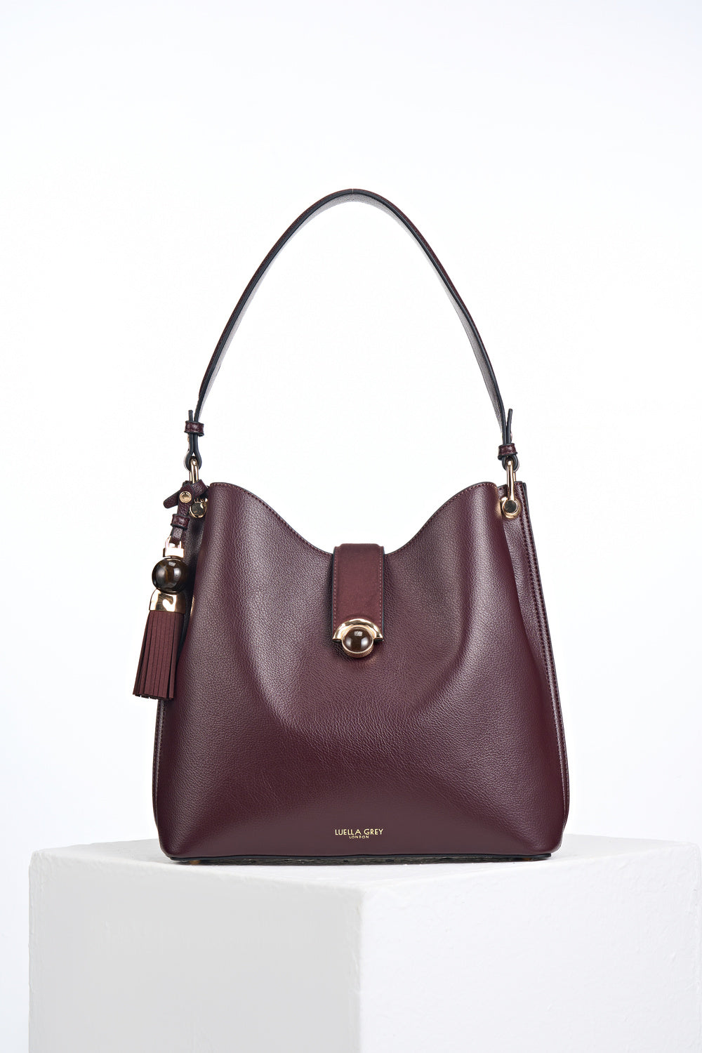 Andrea Black Cherry Hobo
