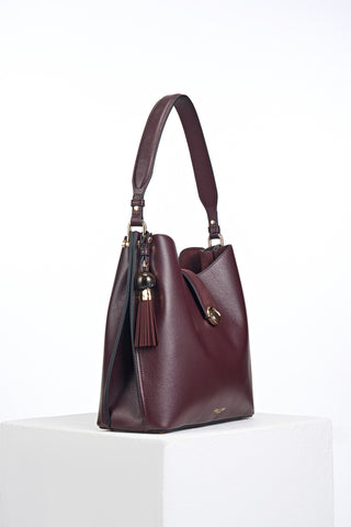 Andrea Black Cherry Hobo