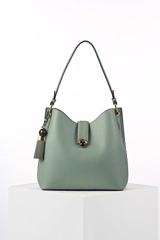 Andrea Spearmint Green Hobo Tote