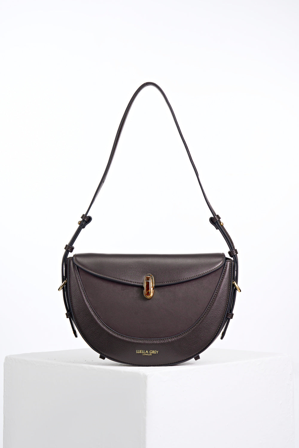 Angelina Chocolate Multiway Shoulder Saddle Bag