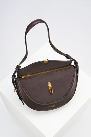 Angelina Chocolate Multiway Shoulder Saddle Bag