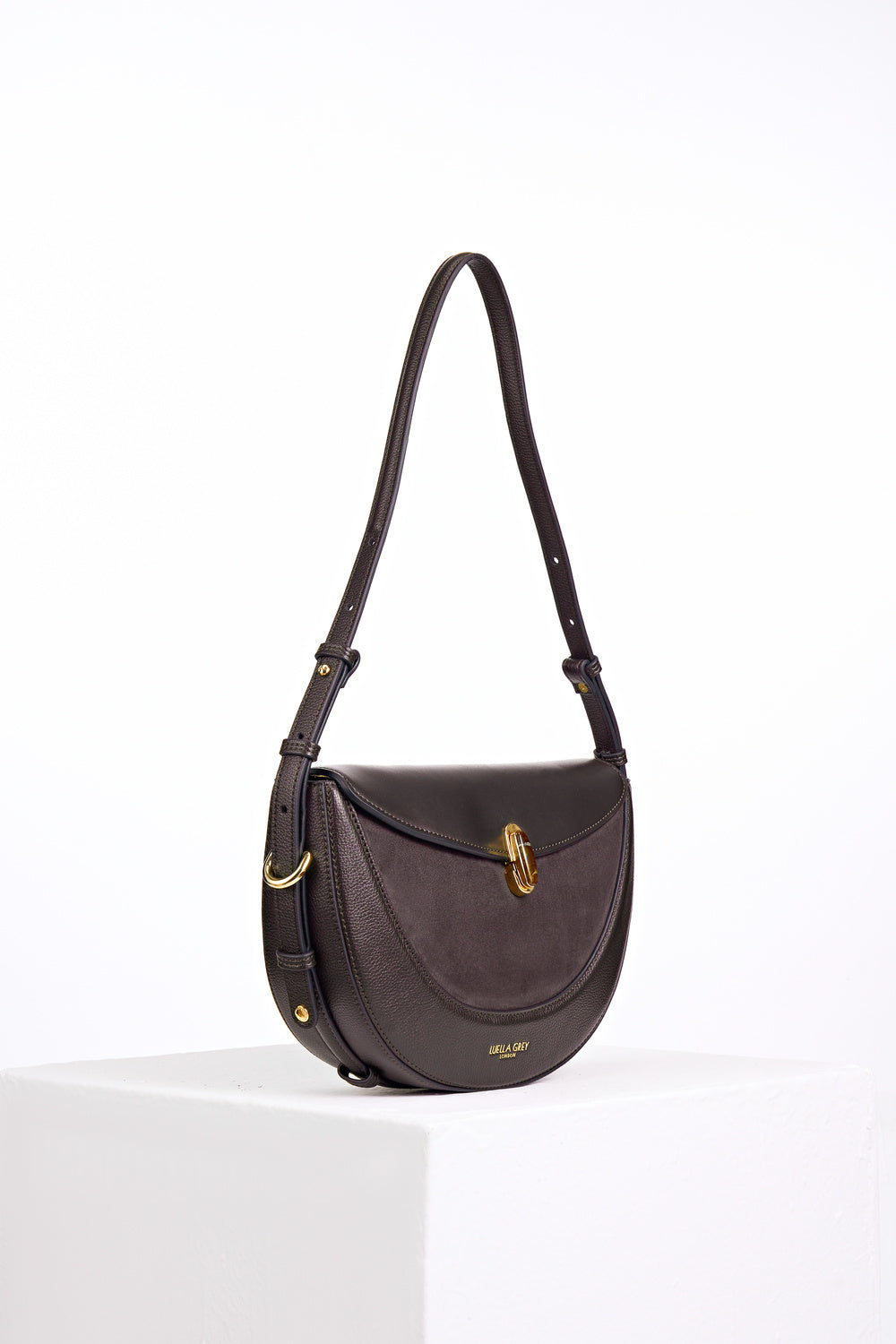 Angelina Chocolate Multiway Shoulder Saddle Bag