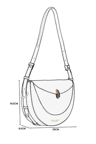 Angelina Chocolate Multiway Shoulder Saddle Bag