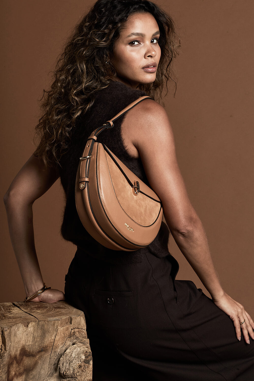 Angelina Tan Multiway Shoulder Saddle Bag