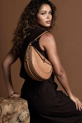 Angelina Tan Multiway Shoulder Saddle Bag