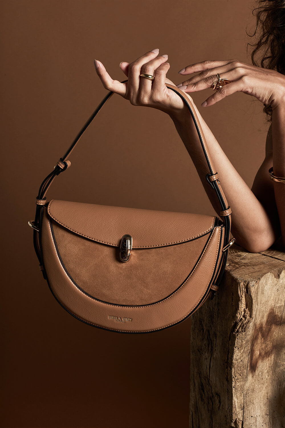 Angelina Tan Multiway Shoulder Saddle Bag