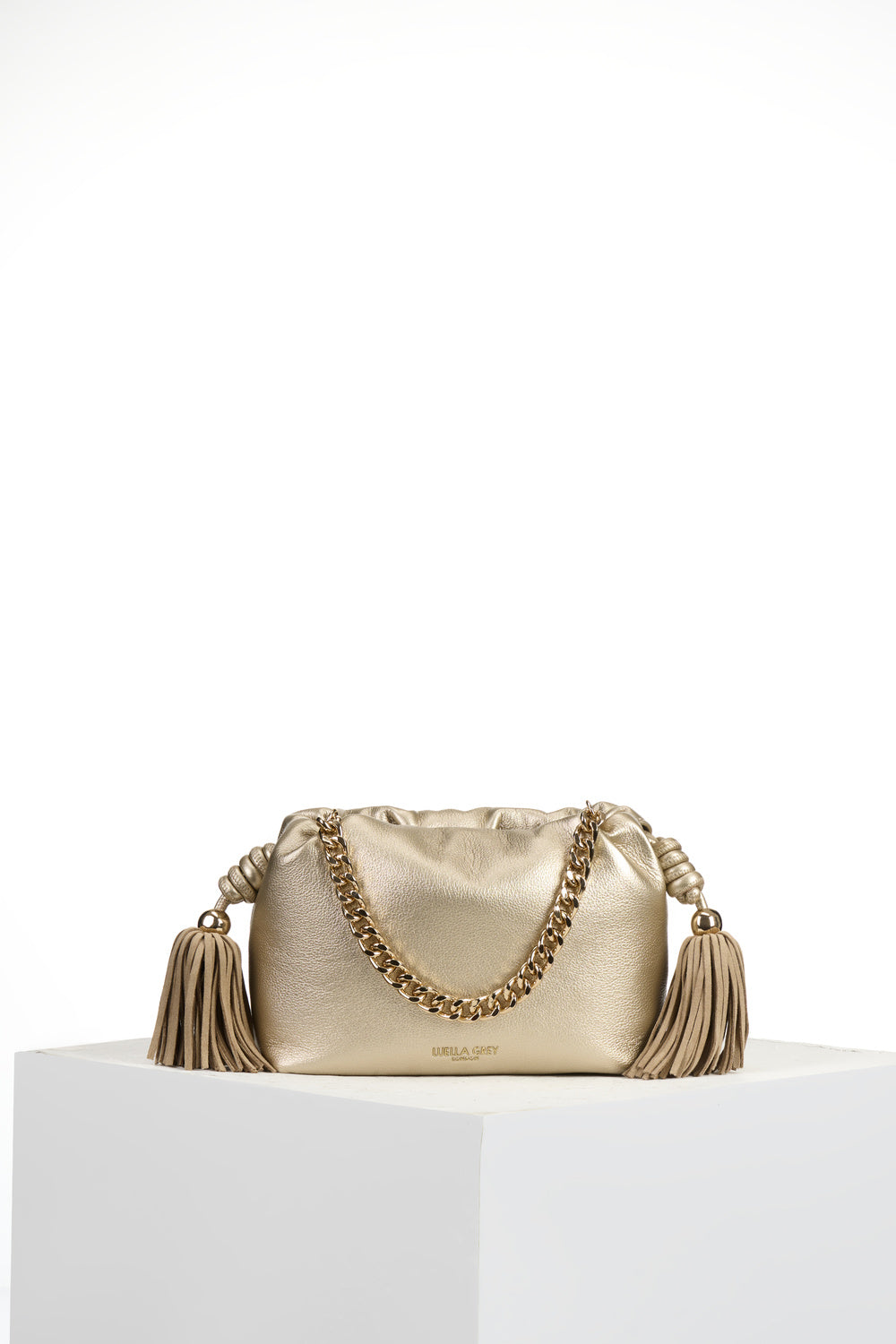 Athena Gold Tassel & Chain Crossbody