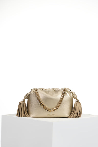 Athena Gold Tassel & Chain Crossbody