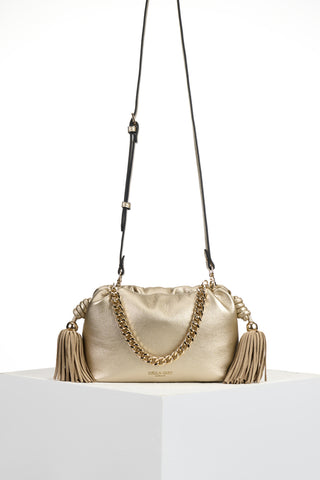 Athena Gold Tassel & Chain Crossbody
