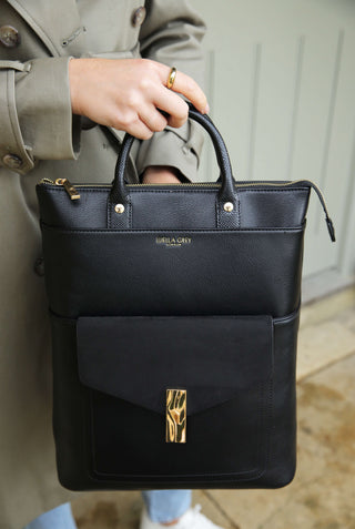 Audrey Black Laptop Backpack