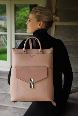 Audrey Mocha Laptop Backpack