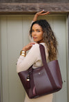 Benita Cherry Casual Tote With Pouch