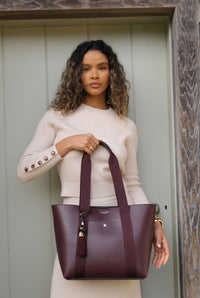 Benita Cherry Casual Tote With Pouch